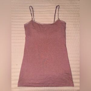 Spaghetti Strap Tank Top - Dusty Rose S